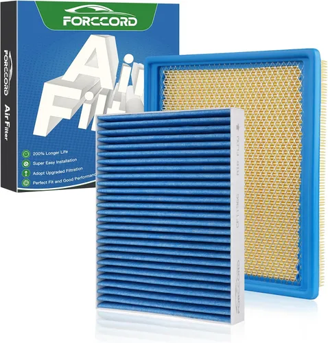 Miniatura 32 de Combo de Filtro de Aire de Cabina y Motor Forccord Compatible con Honda Civic 2016-2025 2026 2.0L, HR-V 2023-2026 2.0L Filtro de Cabina de Carbón
