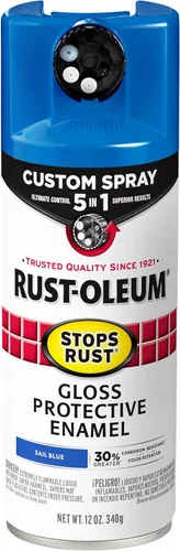 Miniatura 76 de Rust-Oleum 376855 - Pintura en aerosol antióxido personalizada 5 en 1, 12 onzas, color negro mate, (paquete de 1)