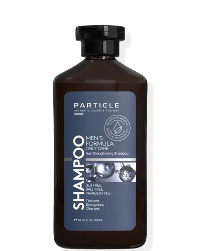 Particle Champú para engrosar el cabello para hombres, champú para hombres, fórmula limpiadora hecha con biotina, capixyl, redensyl, ginseng y