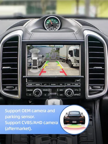 Miniatura 5 de ISUDAR PCM 3.1 Carplay inalámbrico y Android Auto Módulo para Porsche Panamera Cayenne Macan Cayman Boxster 911 718 Soporte Cámara reversa Sensor