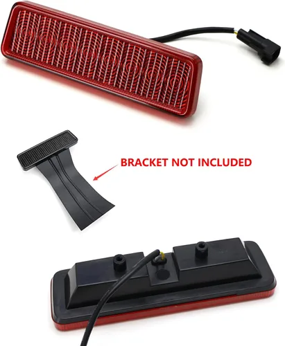Miniatura 2 de iJDMTOY OE - Conjunto de luz LED estroboscópica con lente roja estilo coche de carreras, con 3ª luz de freno sin base compatible con Jeep Wrangler