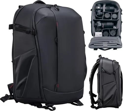 ULANZI Mochila para Cámara Profesional, Bolsa de Fotografía Resistente al Agua, Estuche Antirrobo de Viaje para Fotógrafos, Cámara DSLR sin Espejo,