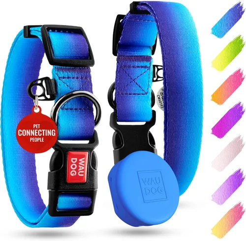 Miniatura 6 de Collar de Nylon para Perros WAUDOG - Collar Ajustable para Perros Grandes, Pequeños y Medianos - Collares Separables para Cachorros de Razas Grandes