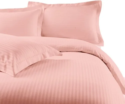 Miniatura 8 de sheetsnthings Juego de ropa de cama a rayas de 300 hilos, 100% algodón, 5 piezas, tamaño individual, extra largo, XL, color negro, 3 piezas y 2