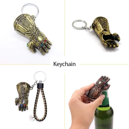 Miniatura 4 de Paquete de 2 abridores de cerveza magnéticos con forma de martillo y llavero de guante, abridor de botellas, regalos de cerveza para hombres