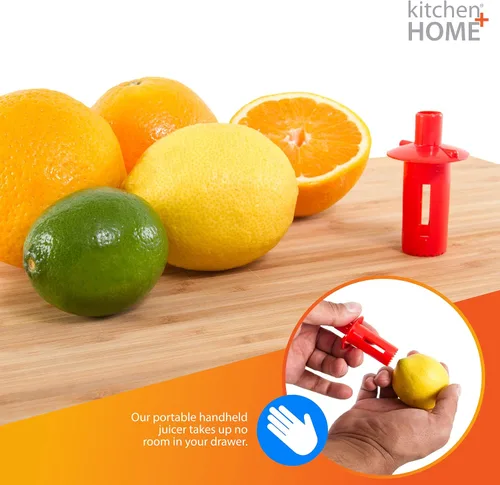 Miniatura 6 de Kitchen + Home Citrus Tap - Exprimidor portátil de limón y lima, boquilla de cítricos naranja y descorazonador de jalapeño, paquete de 3