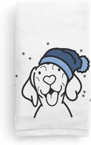 Miniatura 22 de Inkopious Gorro de invierno Airedale Terrier Toalla de mano decorativa - Decoración navideña para el hogar
