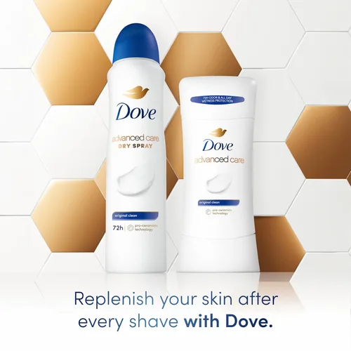 Miniatura 3 de Dove Desodorante antitranspirante de cuidado avanzado Stick Original Clean 4 unidades Para ayudar a reparar la barrera de la piel después