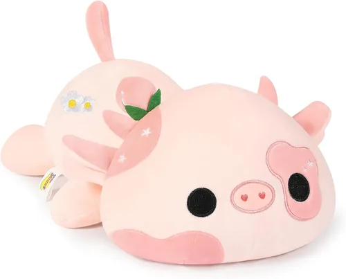Miniatura 14 de Onsoyours Lindo peluche de vaca, suave peluche de aguacate amoroso, juguete de peluche esponjoso, almohada de aguacate, regalo para niños