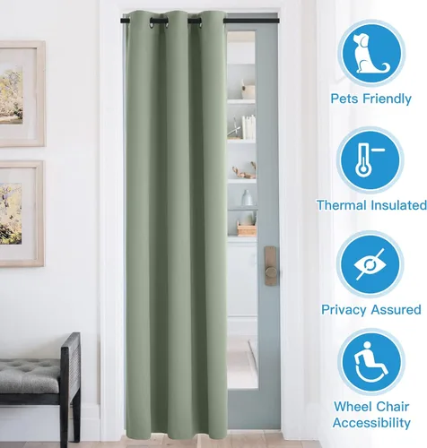 Miniatura 254 de RYB HOME - Cortinas extralargas de privacidad, para bloquear luz, de techo a suelo, para comedor, oficina, sala de estar, cine en casa, patio, 8.3