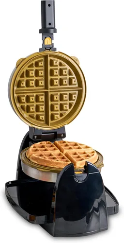 Miniatura 5 de KRUPS Máquina para hacer waffles belgas de 4 porciones: acero inoxidable, 5 niveles de tostado, señal de listo audible, platos removibles, 1200W
