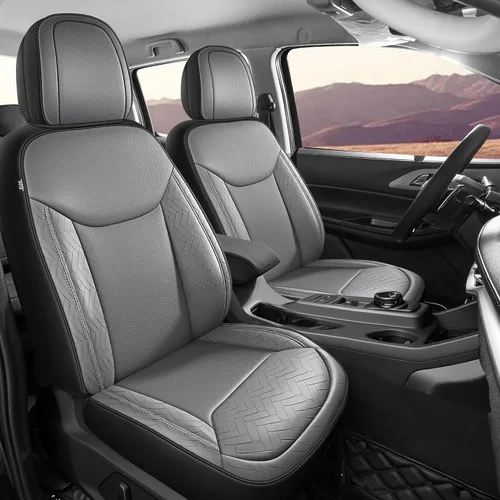 Miniatura 15 de Red Rain Fundas de cuero para asiento F150, ajuste personalizado para Ford F150 SuperCrew/CrewCab 2015 a 2025 XL XLT STX, camioneta pickup, juego