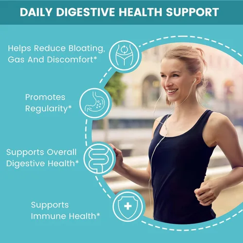 Miniatura 5 de Zentastic Suplemento de probióticos y prebióticos – 50 mil millones de UFC – para hombres y mujeres, salud inmune y digestiva – 16 cepas – estable