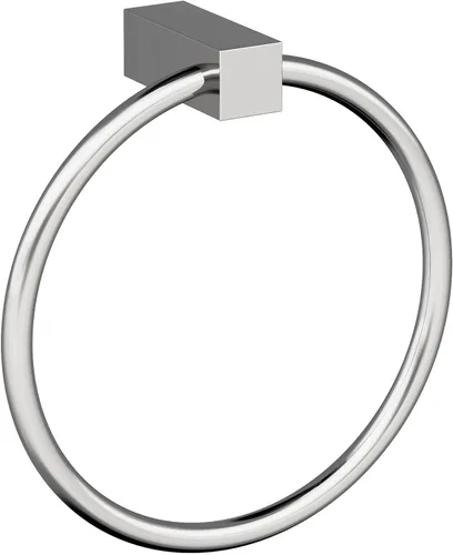 Amerock BH3608226 | Toallero cromado | Toallero de 6-1/2 pulgadas (165 mm) de longitud | Monument | Toallero de mano para pared de baño | Soporte