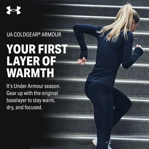Miniatura 12 de Under Armour ColdGear Authentics - Mock de compresión para mujer