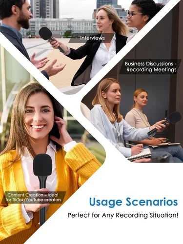 Miniatura 8 de YOUSHARES Soporte para micrófono de entrevista portátil - Carril deslizante magnético de hierro compatible con DJI Mic Mini / 2&Rode Wireless Go