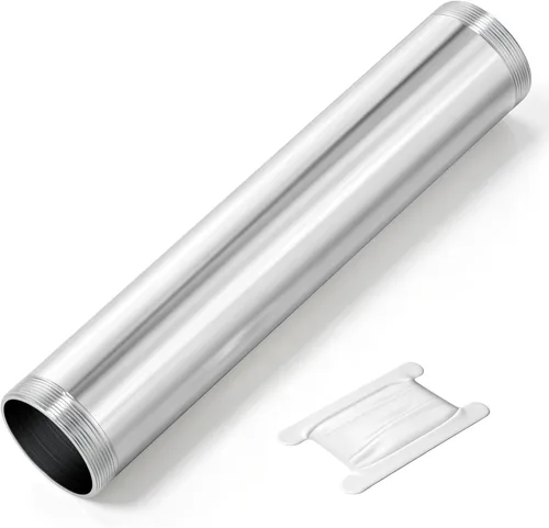 Miniatura 9 de TAISHER 2 accesorios de tubería de acero inoxidable, 1/2 "NPT x 1/2" NPT macho roscado, tubo fundido de pezón de 6 pulgadas de longitud