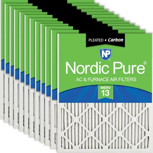 Miniatura 19 de Nordic Pure Filtros de aire para horno MERV 6 de 18 x 25 x 1 pulgadas (tamaño real: 17 1/2 x 24 1/2 x 3/4), color verde poliéster MERV 6, reduce