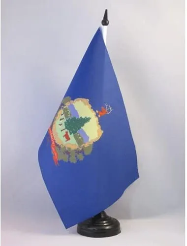 Miniatura 132 de Bandera de mesa de Colorado de 4 x 6 pulgadas, bandera de escritorio del estado de Colorado de EE. UU., 5.9 x 3.9 in, palo y base de plástico negro