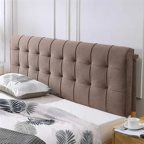 Miniatura 10 de Cojín tapizado para cabecero, cabecero de despegar y pegar, tamaño Queen, almohada de lectura, almohada de pared para dormitorio, cama, banco
