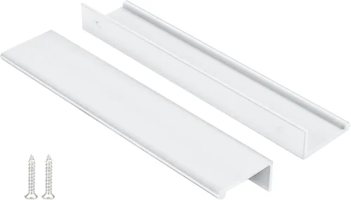 Miniatura 57 de Peaha Paquete de 10 manijas de gabinete de cocina de 1-5/16 pulgadas, tiradores negros para cajones de tocador, borde de puerta, tiradores de dedo