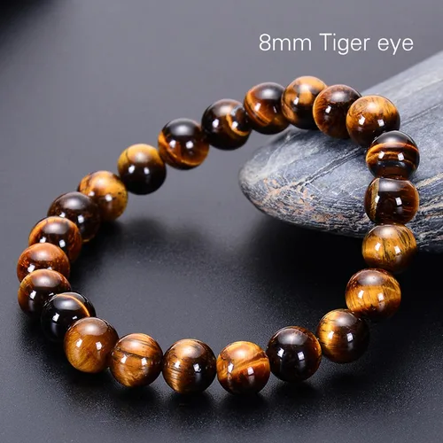 Miniatura 11 de Tigers Eye Protection Handmade Bracelet Best Present For Men Women Attract Wealth Chakra Feng Shui Stretchy Beaded Bracelets Lucky Friendship