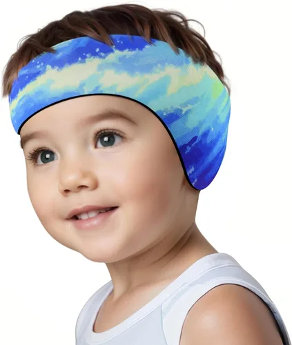 Miniatura 24 de HeySplash Diadema de natación, tapones para los oídos de natación, banda para los oídos de nadador, tapones para los oídos para niños, protector