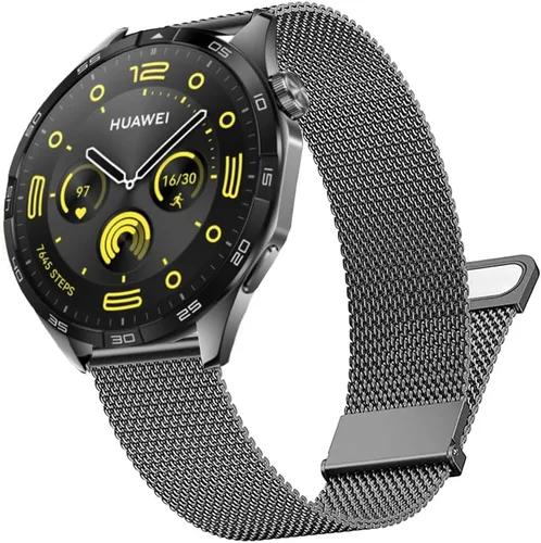 Miniatura 20 de DEALELE Correas compatibles con Samsung Galaxy Watch de 1.81 pulgadas / Galaxy 3 de 1.77 pulgadas / Gear S3, correa de repuesto de metal con textura