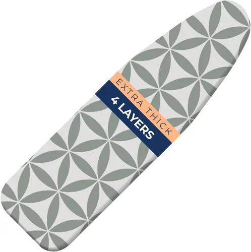 Miniatura 17 de Tabla de planchar, tabla de planchar compacta y ahorradora de espacio con cubierta extra gruesa de 3 capas, altura ajustable, fácil almacenamiento
