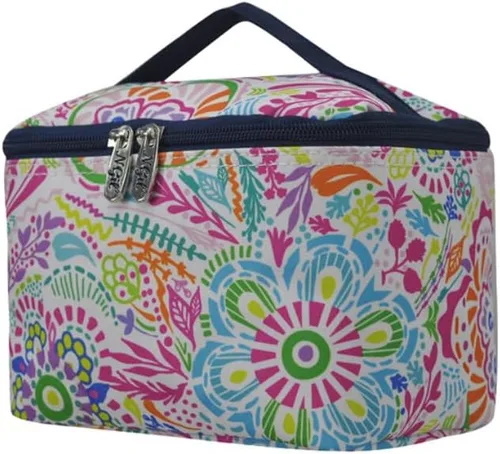 Miniatura 24 de NGIL Bolsa de cosméticos de viaje, bolsa organizadora de maquillaje para mujeres y niñas, Azul Rey Diamantina, Casual