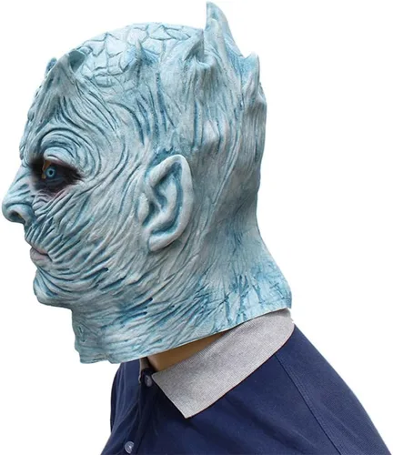 Miniatura 3 de Máscara novedosa de Halloween, Noches, King, Caminante blanco, máscara de fiesta, máscara de látex espeluznante para la cabeza para hombres