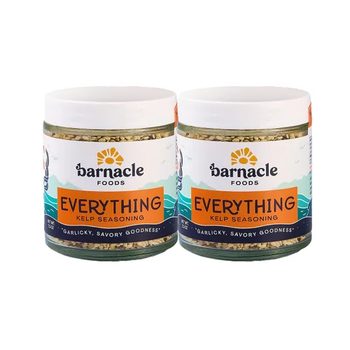 Barnacle Foods Everything Bagel Kelp Seasoning | 2.5 onzas | Decoración clásica para bagel | Ideal para carne, complemento de tempura, huevos