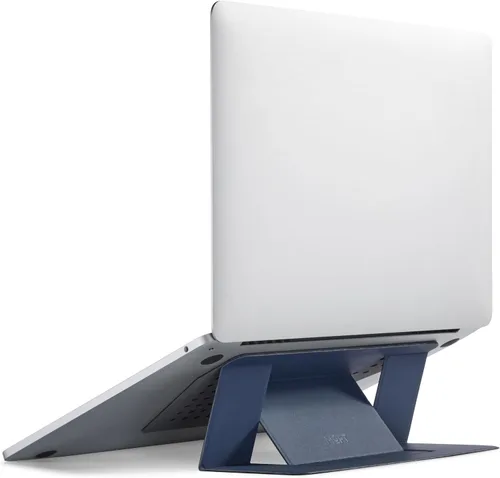 Miniatura 9 de MOFT Soporte para computadora portátil para escritorio, soporte adhesivo para computadora MacBook con 2 ángulos de visión ajustables, elevador Negro