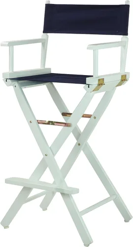 Miniatura 14 de Casual Home - Silla de director de 24 in, marco de roble miel, con lona color verde cazador, altura de mostrador Marco de roble miel - Madera maciza