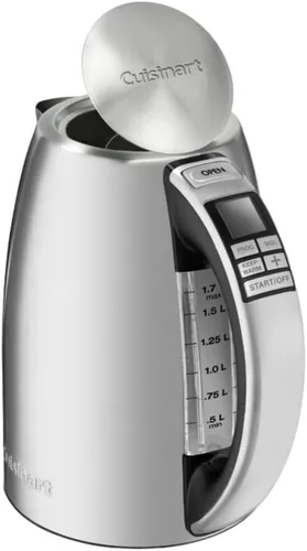 Miniatura 2 de Cuisinart PerfecTemp - Hervidor programable inalámbrico de acero inoxidable de 1.7 litros y 1500 vatios con seis preajustes, mango que se mantiene