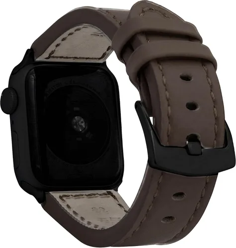 Miniatura 22 de Bandini Correa de cuero para hombre para Apple Watch de 1.732 in 1.772 in 1.654 in 1.614 in 1.575 in 1.496 in 1.929 in y Ultra, correa de iWatch