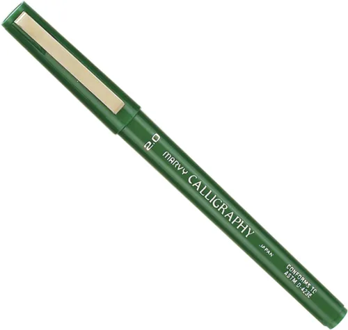 Uchida of America 6000F-C-4 - Marcador de caligrafía, 0.079 in, color verde