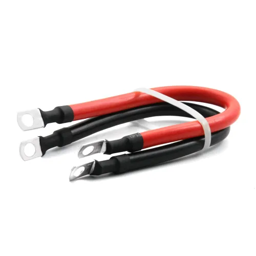 Miniatura 7 de Cable de batería de 2 AWG 2 Calibre de cobre puro Cables inversores de batería con lengüetas de 5/16 pulgadas en ambos extremos Juego de cables