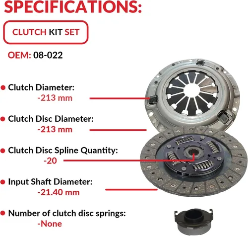 Miniatura 4 de Kit de embrague compatible con Civic Delsol Acura El DX EX GX LX Reverb VALUE EX-R CX SI VX 1992-2005 1.5L L4 1.6L L4 1.7L L4 GAS SOHC aspirado