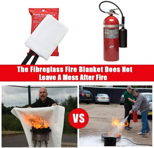 Miniatura 5 de SKAMZ Manta de emergencia contra incendios para el hogar y la cocina, tamaño XL, paquete de 2 unidades de 47 x 47 pulgadas con ganchos, manta