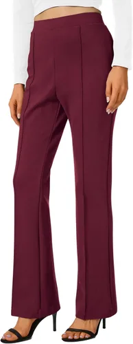 Miniatura 44 de Urban CoCo Pantalones de trabajo elásticos con corte de bota, pantalones de yoga pequeños para oficina casual