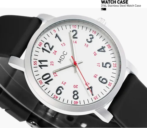 Miniatura 4 de Infantry MDC 5ATM Waterpfoof - Reloj de enfermera para estudiantes de medicina, médicos, relojes de enfermería para mujeres con segunda mano, hora
