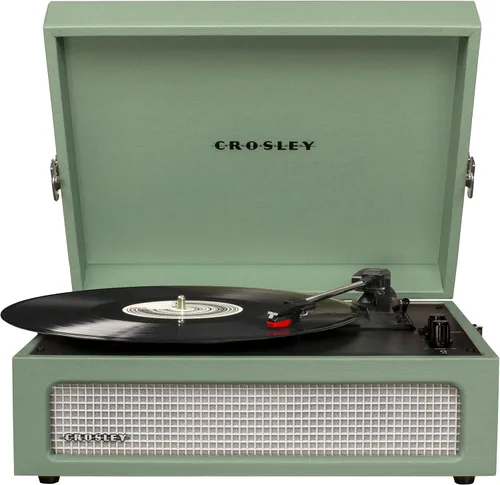 Miniatura 18 de Crosley CR8017B-TA Voyager - Tocadiscos portátil clásico de vinilo con Bluetooth de entrada/salida y altavoces integrados, color marrón Canela