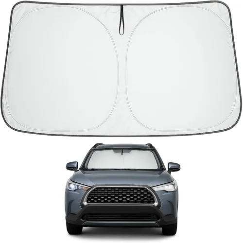 Miniatura 71 de Proadsy Parasol para parabrisas actualizado 2025, ajuste personalizado Dodge RAM 1500 2Dr 2019-2024 2025, 4 capas, plegable, protector de parasol