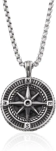 Miniatura 24 de Galis Collar para hombre, collar de cadena de plata de acero inoxidable de alta calidad para hombres, no se deslustra, cadenas para hombres