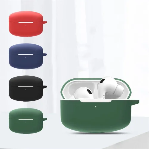 Miniatura 5 de DAYJOY - Juego de 2 fundas protectoras transparentes de TPU suave compatibles con auriculares Edifier Lollipods Pro, funda protectora con llavero