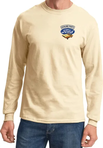 Miniatura 6 de Ford Mustang - Camiseta de manga larga con estampado de bolsillo Blanco