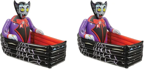 Miniatura 12 de Beistle - Hielera inflable, contenedores de bebidas para fiestas, con decoración espeluznante de Halloween