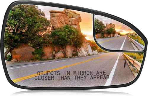 Espejo retrovisor con calefacción eléctrica del lado derecho del pasajero para Ford Fusion 2013, 2014, 2015, 2016, 2017, 2018, 2019, 2020, repuesto