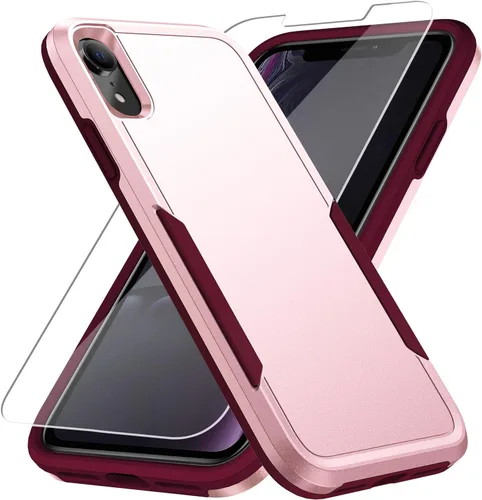 Miniatura 24 de Funda para iPhone 12 Pro Max, con protector de pantalla, [probada contra caídas de grado militar], resistente, resistente, a prueba de golpes